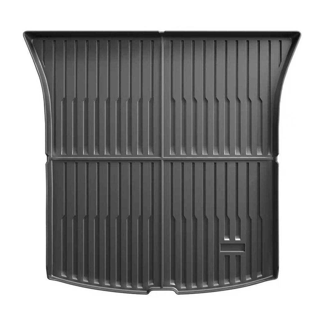 Eco-friendly TPE Cargo Mats for Front and Rear - Fits Tesla Model 3/Y Refresh Edition.