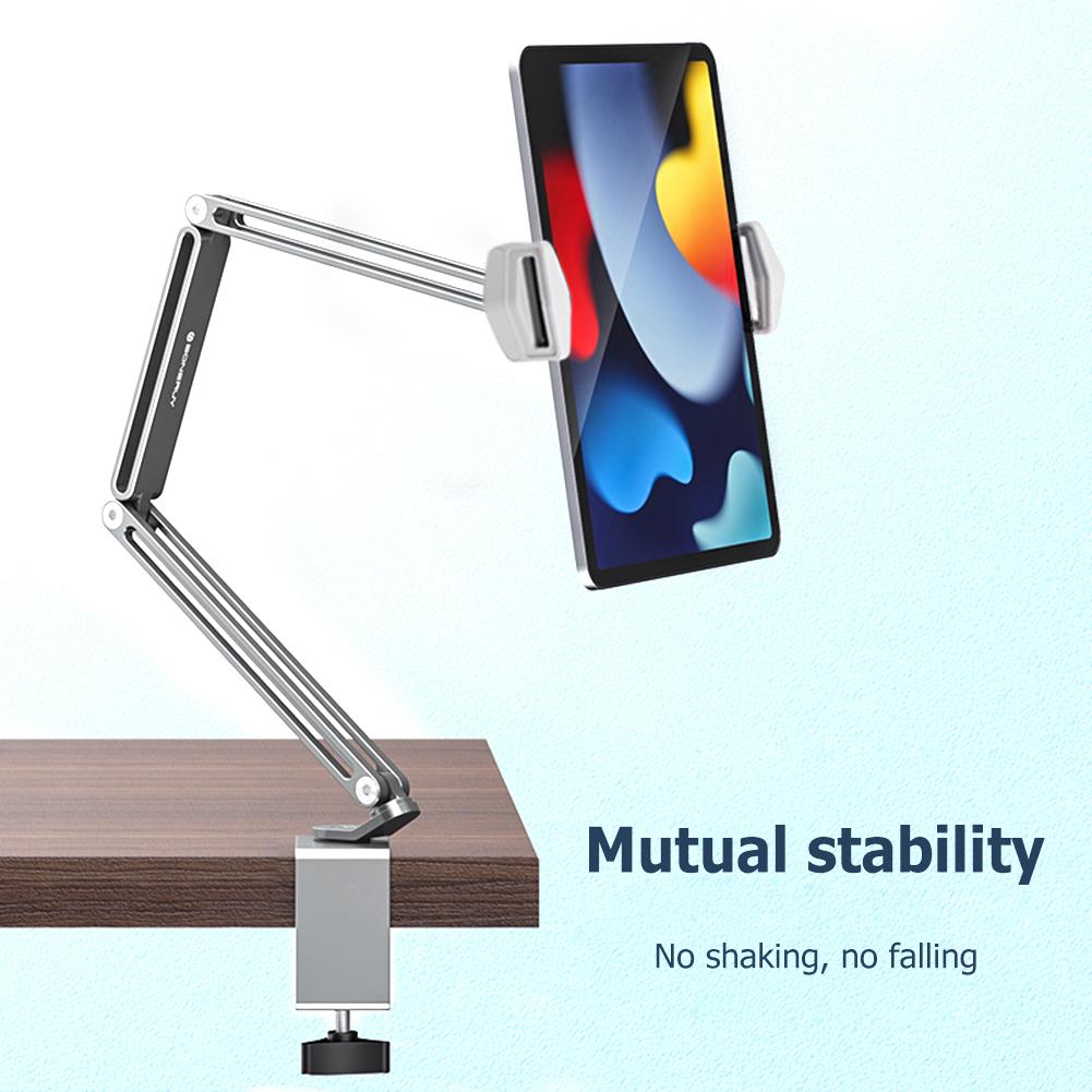 Phone Holder Tablet Stand Flexible Lazy Long Arm for 4-13inch Device Phone Holder 360° Rotation Adjustable for Desk Bed