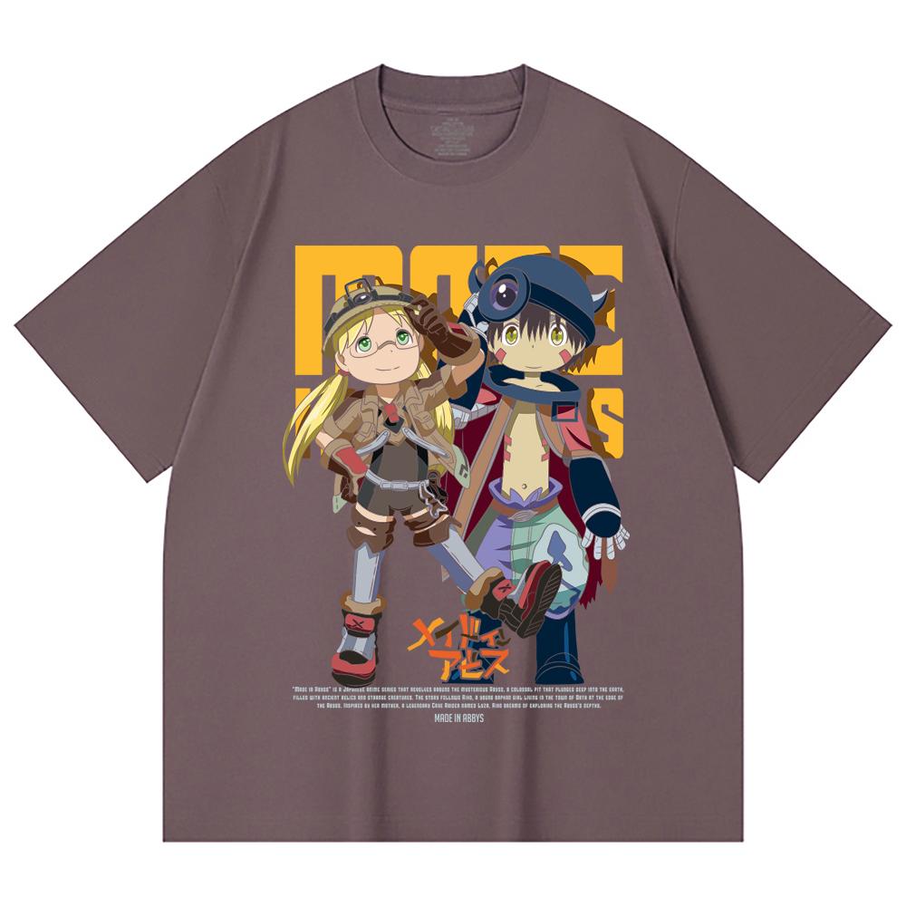 230 Gsm 100% Cotton Made in Abyss V1 Print Unisex Heavy Cotton T Shirt