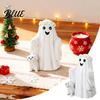 Kreatives Geburtstagsgeschenk Harz Geisterhund Figur Niedliche Halloween Dekoration für Tischplatte Kaminsims Welpen Statue Regal Ästhetische Herbst Weihnachtszeit