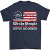 We The People Serve No Kings Patriotic American Flag Unisex T-Shirt