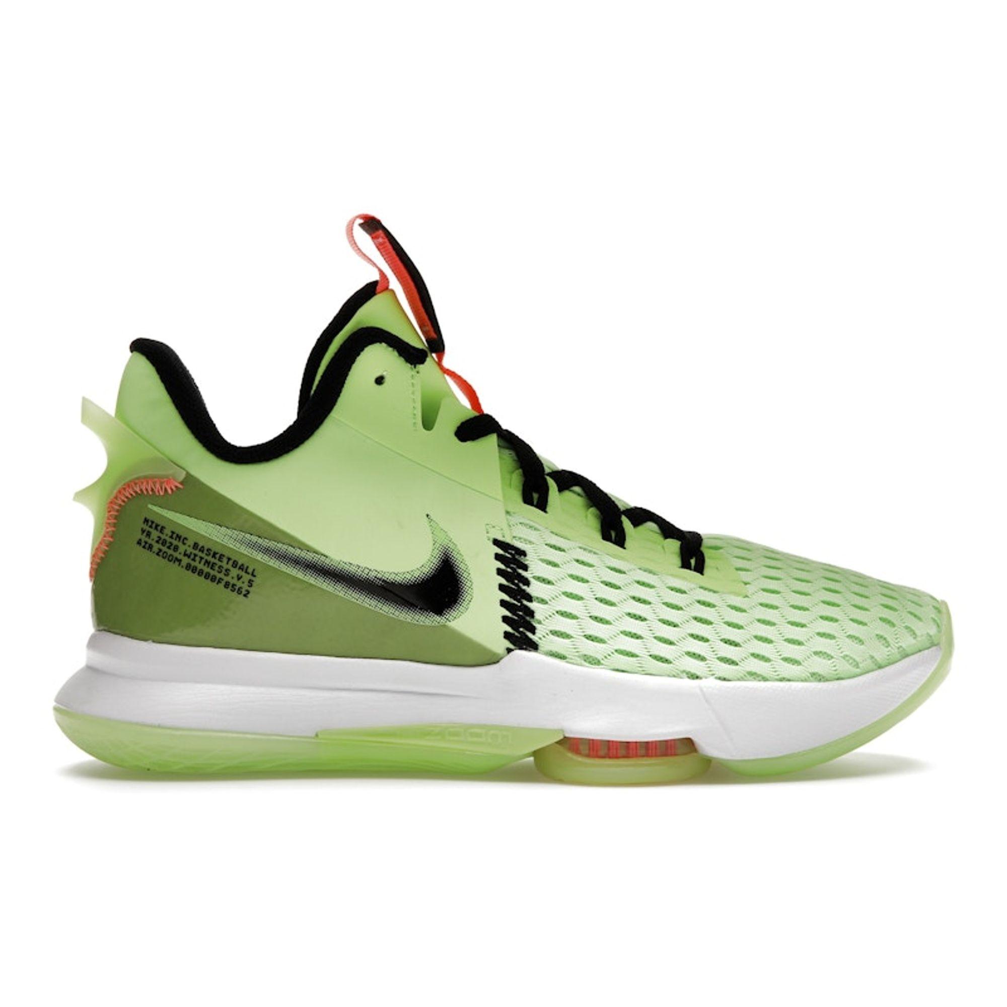 

Кроссовки унисекс Nike LeBron Witness 5 Grinch Green Lime-Glow Bright-Mango CQ9380-300 44