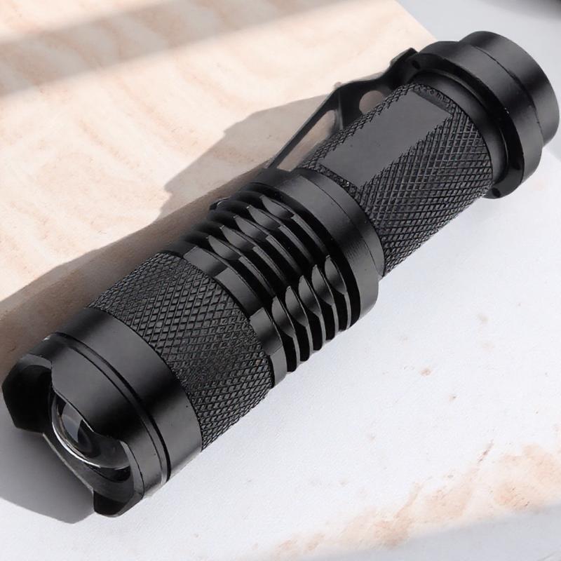 UV LED Flashlight 395nm 365nm 3 Modes Zoomable Blacklight Pet Urine Scorpion Detection Portable Light