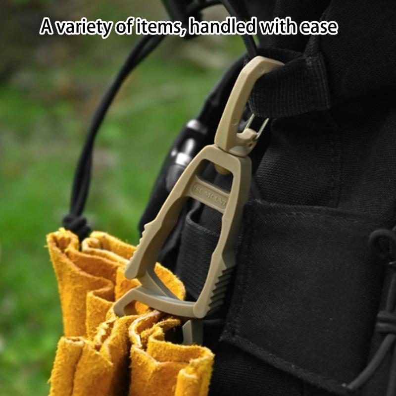 Multipurpose Clip Hook for Outdoor Organization Plastic Clamps with Nonslip Grip for Camping Hiking Accessories