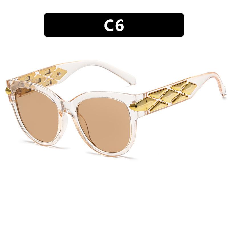 New Trendy Sunglasses Luxury Brand Design Holiday Camping Fashion Large Frame Sun Glasses Men Women Ideal Gift Sunnies