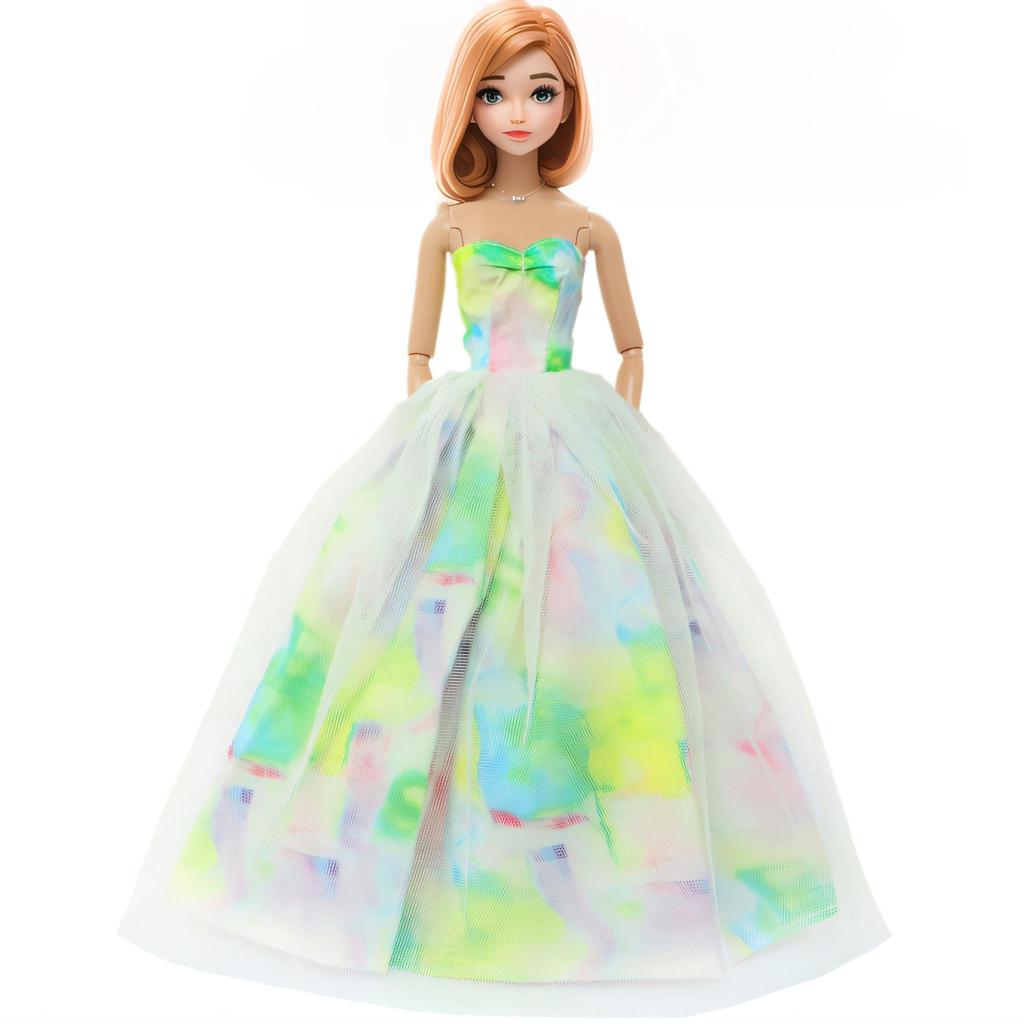 Pretty Princess Ball Gowns Party Dresses for 30cm Doll Clothes Wedding Bride Outfits (NO DOLLS)