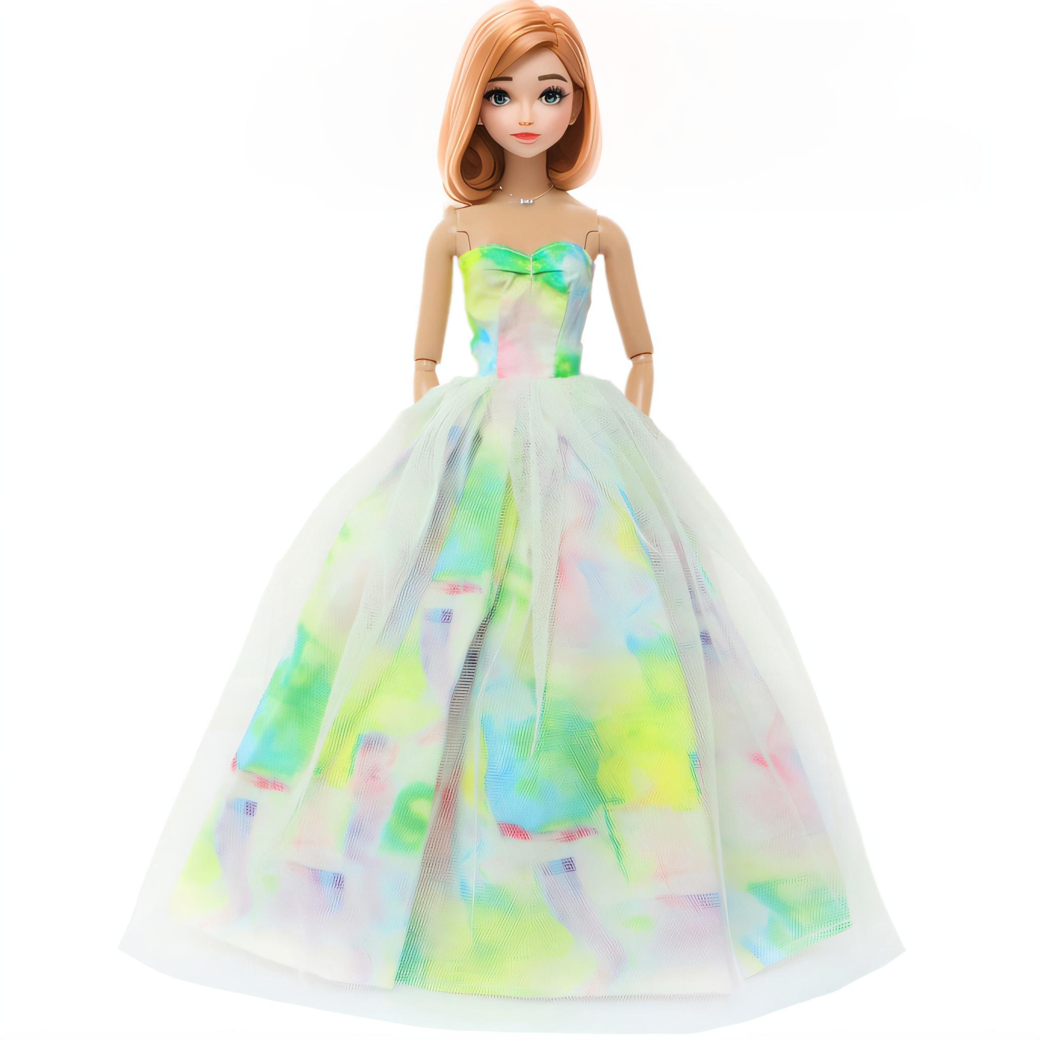 

Красивые бальные платья принцессы, вечерние платья для куклы Барби, одежда для свадьбы, наряды невесты (НЕТ КУКЛ)