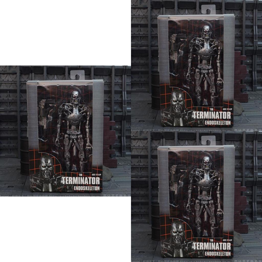 Premium Quality Terminator Endoskeleton T-800 Action Figure With Plasma Rifle New In Box