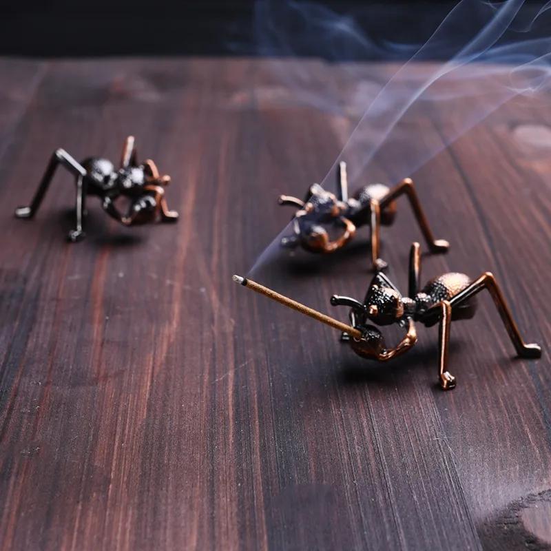 Alloy Ant Incense Stick Mini Incense Stick Holder Small Decoration Jewelry Boutique Incense Burner Home Decoration