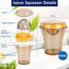 Lemon Squeezer Manual Citrus Juicer with Measuring Cup 600Ml and Cover Lemon Squeezer Juicer Lime Squeezer Bar Tool JT72