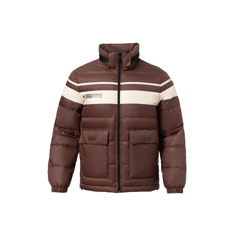 Li Ning Badfive Down Jacket Winter Men s Earth Umber AYMR321-2 XXL