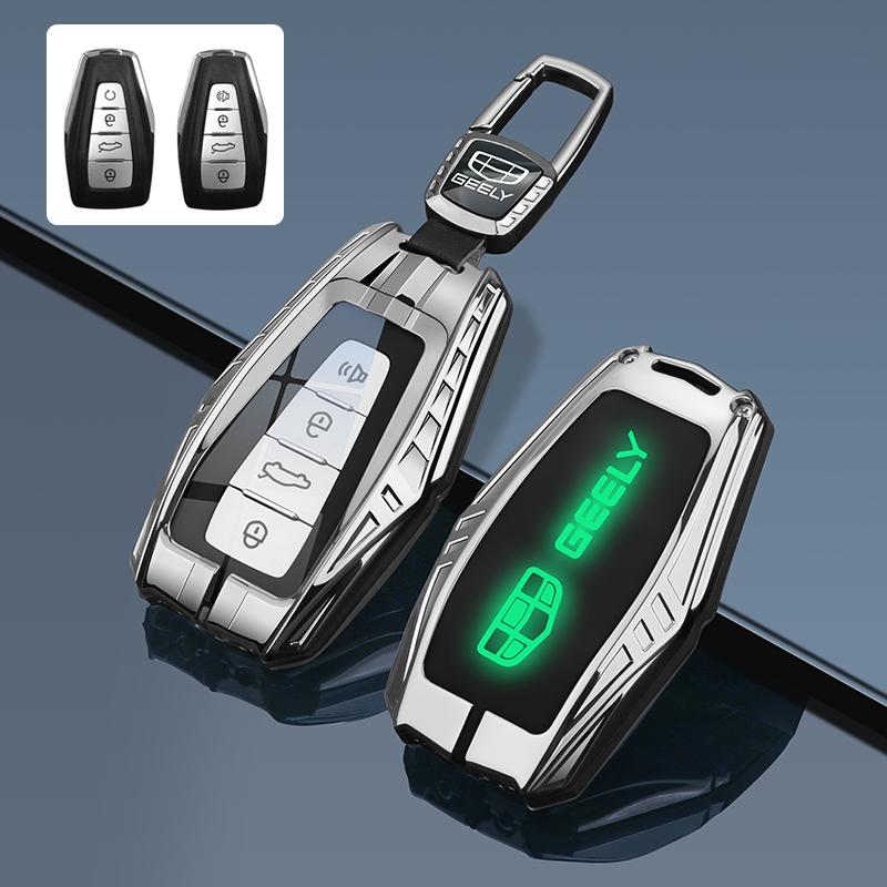Car Key Fob Cover Case Shell Holder Set For Geely Coolray X6 Emgrand Global Hawk Gx7 Keychain Remote Accessories