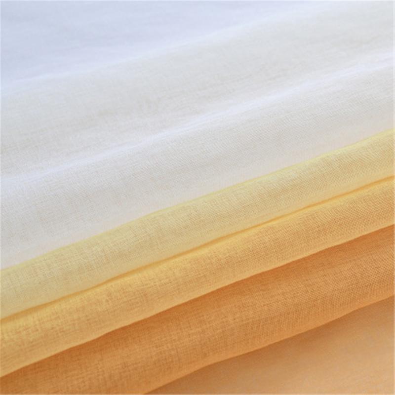 Einfache transparente Vorhänge mit Farbverlauf Elegante Fensterschleier für Wohnzimmer, Schlafzimmer & Balkon Sonnendurchlässige dekorative Tüllvorhänge