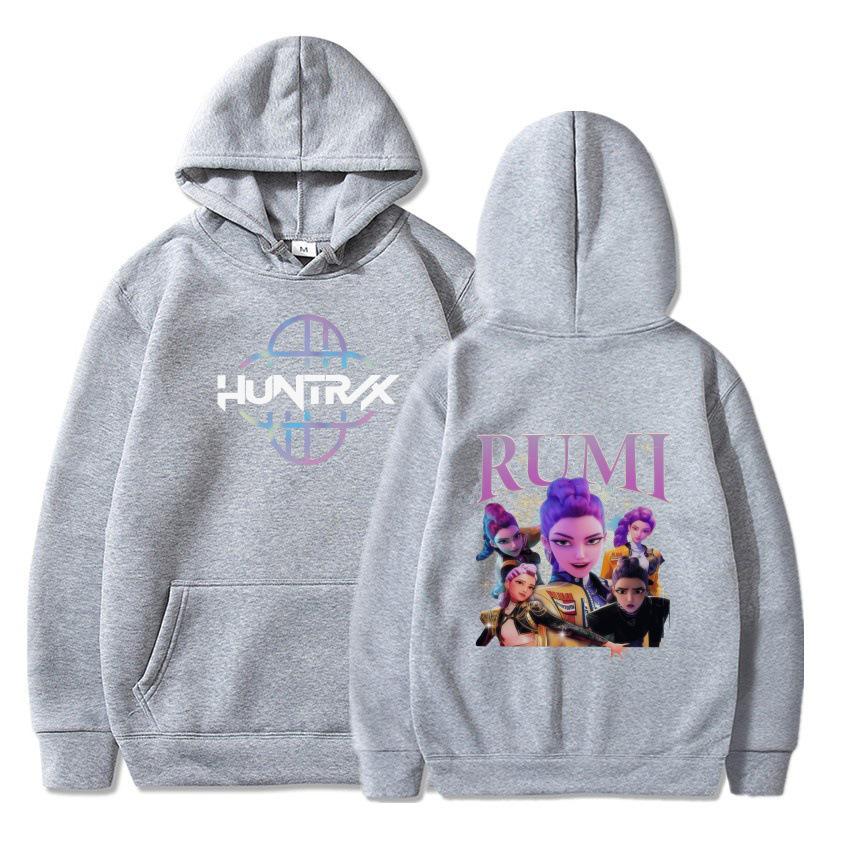 2025 Herbst/Winter KPOP Inspiriertes Demon Hunter Mädchen Fleece Kapuzensweatshirt