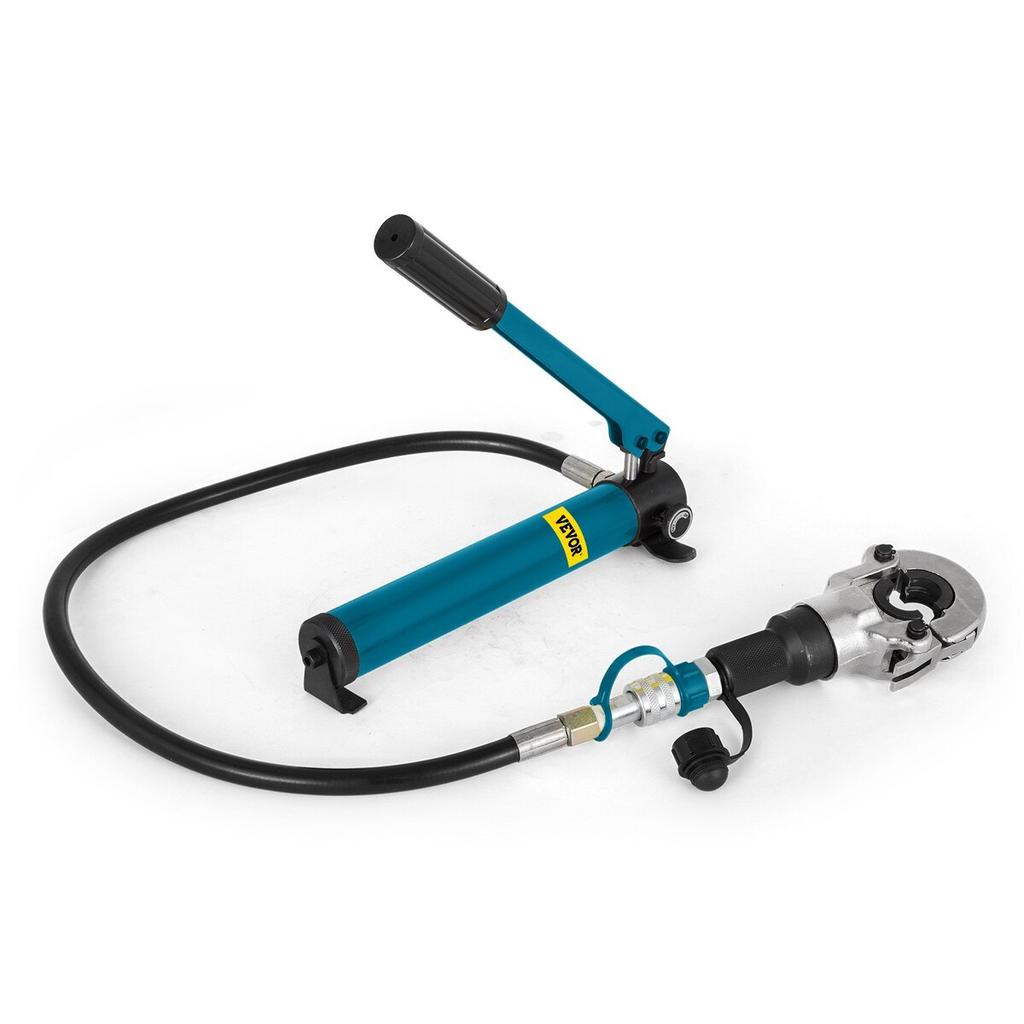 6T Hydraulic Crimping Tool V12-28mm TH16-32mm Press Pliers, V-shaped/TH-Shaped Pipe Crimping Pliers, Jaws 360° Head Hand-Held Press Pliers PE-X