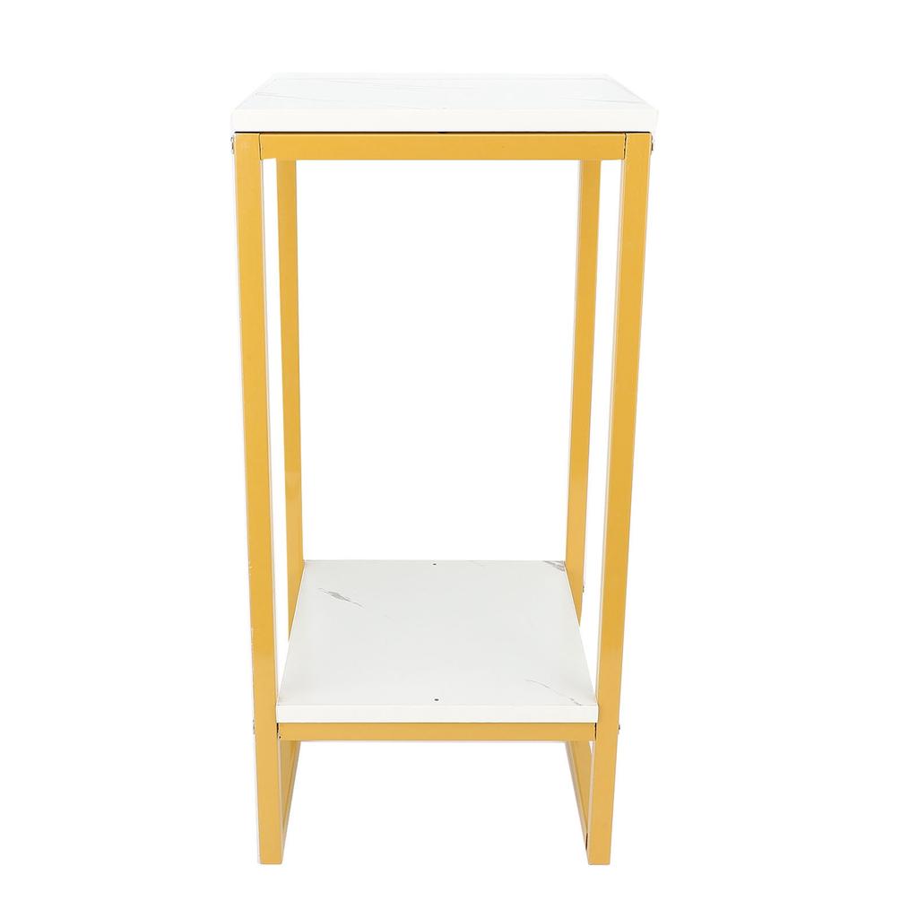2 Tiers Flower Stand 60cm Sturdy Iron Frame Multifunctional Easy Assembly Flower Pot Shelf for