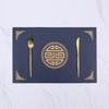 ZISIZ Square Leather Dining Mat