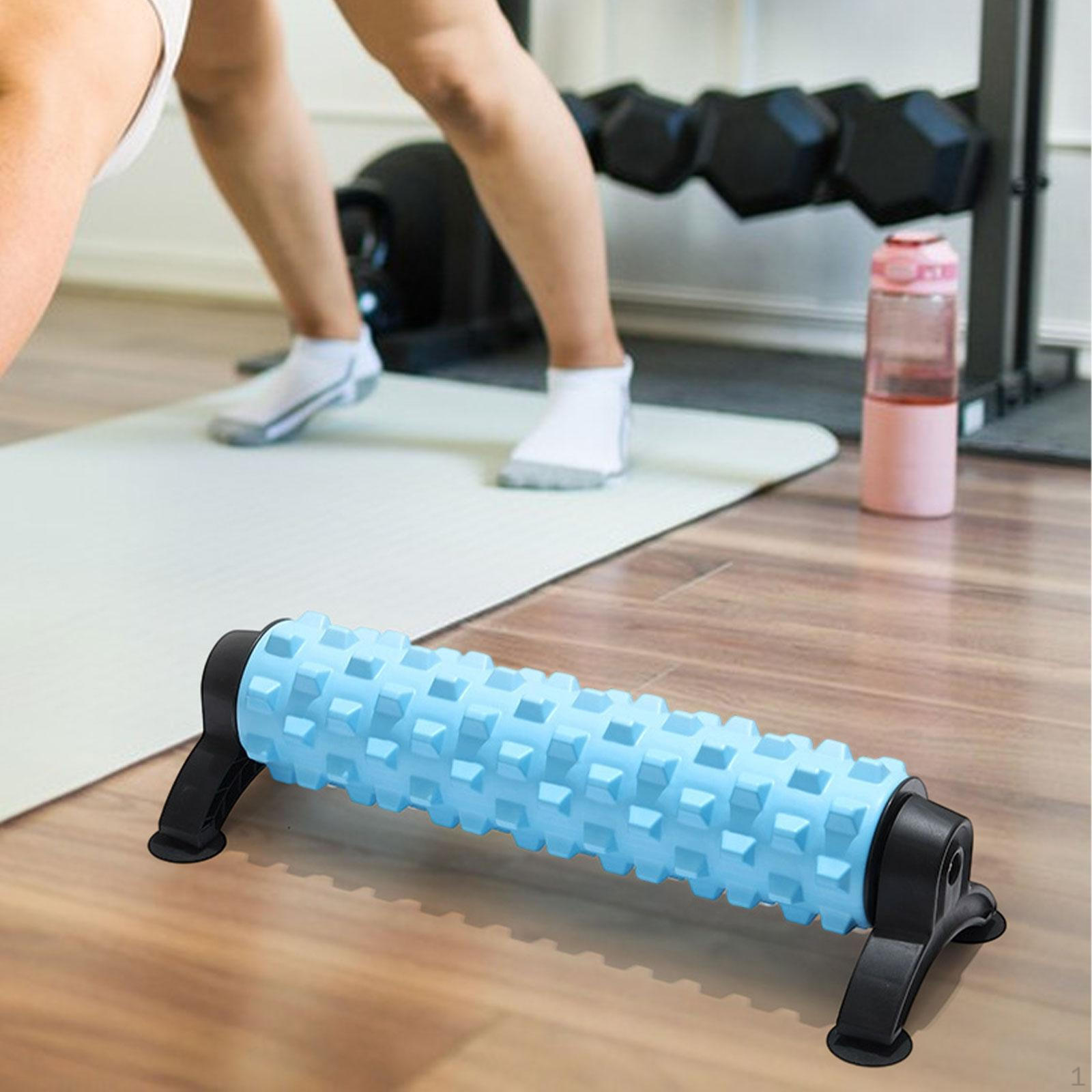 

Foam Roller Exercise EVA with Stand Column Full Body Massage Tool for Stretching Arm Blue