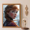 Diamond Art Painting Kit – Anna Sparkling Portrait Craft, Home Wall Decor, Handmade Gift