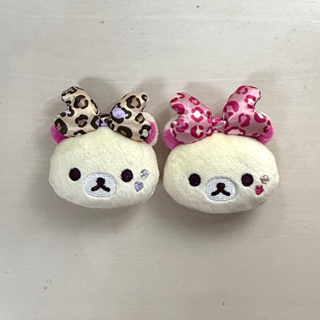 Korilakkuma Ippai Series Plush Toy Badge Leopard Print Gal Set