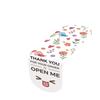 Emojis, Floral Images, Packaging Stickers, Gift Box Sealing Stickers, Rectangular, 100 Stickers, Cute Pattern Wrapping Paper
