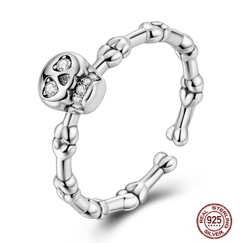 Free Size 925 Sterling Silver Ring Butterfly Sun Moon Sunflower Crystal Original Adjustable Rings for Women Wedding Jewelry Gift