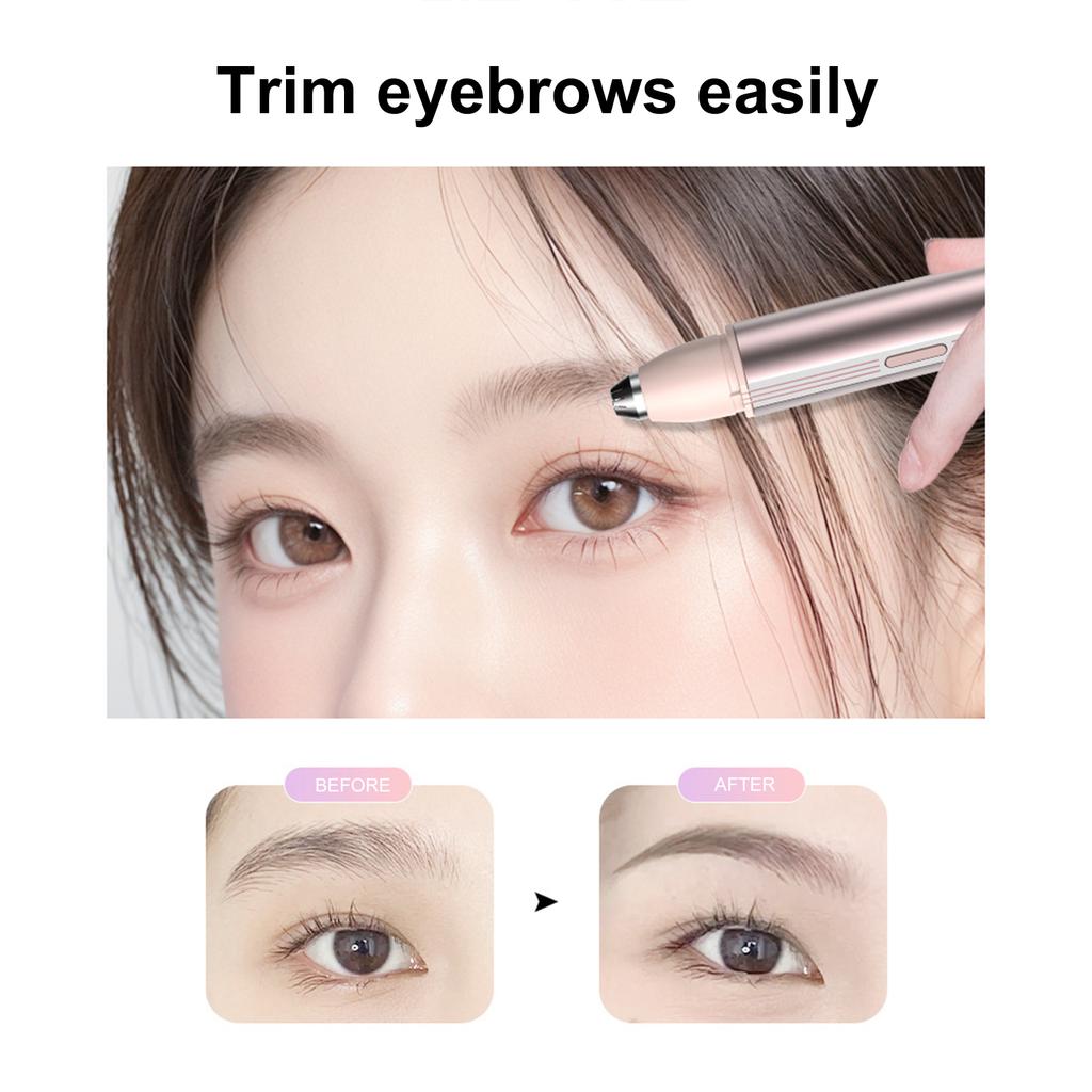 Eyebrow Trimmer for Women Rechargeable Eyebrow Hair Remover Eye Brow and Face Epilator Hair Removal