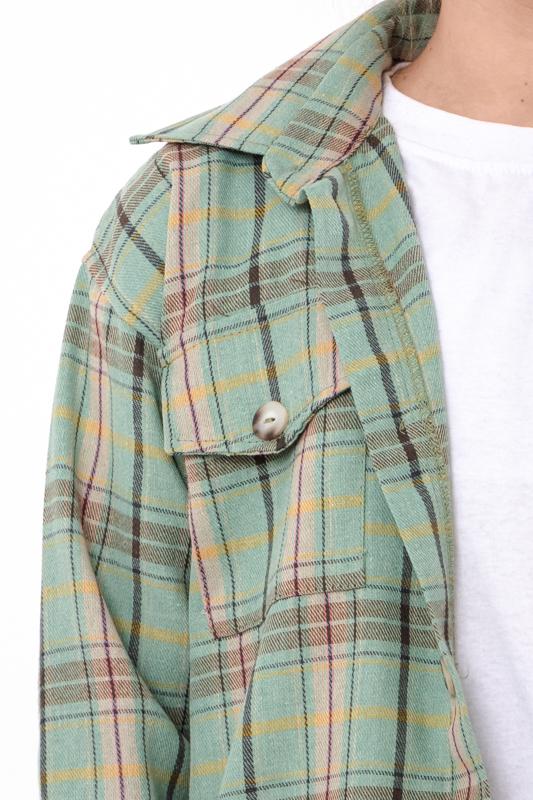 Kids Unisex Checkered Shirt In Plaid Pattern, Demi-season 6417-090 HC