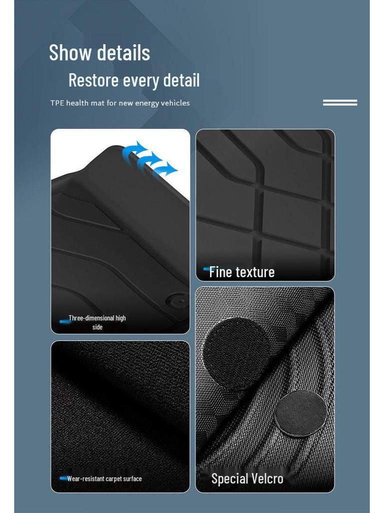 Kompatible TPE-Fußmatten für 25 Changan Qiyuan Q07 Modelle - Umweltfreundliche Auto- und Kofferraummatten