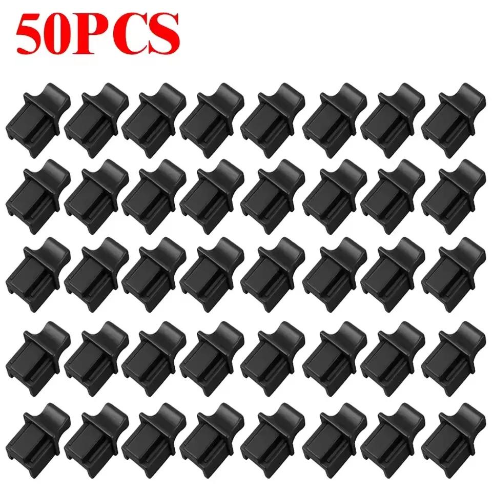 50/10PCS Silicone Stopper for Computer Router Switch Female Port Silicone Dust Plugs RJ45 Ethernet Hub Port RJ45 Protector Plug