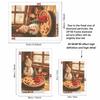 DIY Diamond Painting Kit Christmas Snowman 5D Full Drill Canvas Art Relaxing Stress Relief Craft for Adults and Beginners