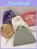Trendy Small Oxford Drawstring Storage Bag Ideal For Daily Use With Charming Colors And Soft Fabric