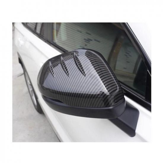 2PCS For Honda CRV CR-V -2024 Carbon Fiber Rear View Side Mirror Cover Trim
