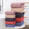 2 Pcs Checkered Towel Bath Towel Set (Multi-Color) - Absorbent & Soft Home Towels