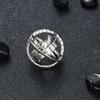 Modish Stylish Astronomical Finger Ring Women Metallic Ball Creative Men Complex Rotating Cosmic Finger Mood Rings Celebration Gathering Jewelry