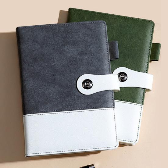A5 Executive Notebook Thick Paper Notebook with Faux Leather Cover 192 Pages Personal Diary Notepad for Business Meetings