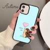 Igel und Ballon Handyhülle für iPhone 17 Air 15 16 16e 11 12 13 14 Pro Max Plus coque Fundas Shell