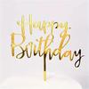 20pcs Happy Birthday Acrylic Cake Toppers, Birthday Party Decorations, Christmas Event and Party Supplies
