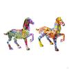 Colorful Horse Figurine Collectible Combination Miniature Table Decor Collector' for Gifts and