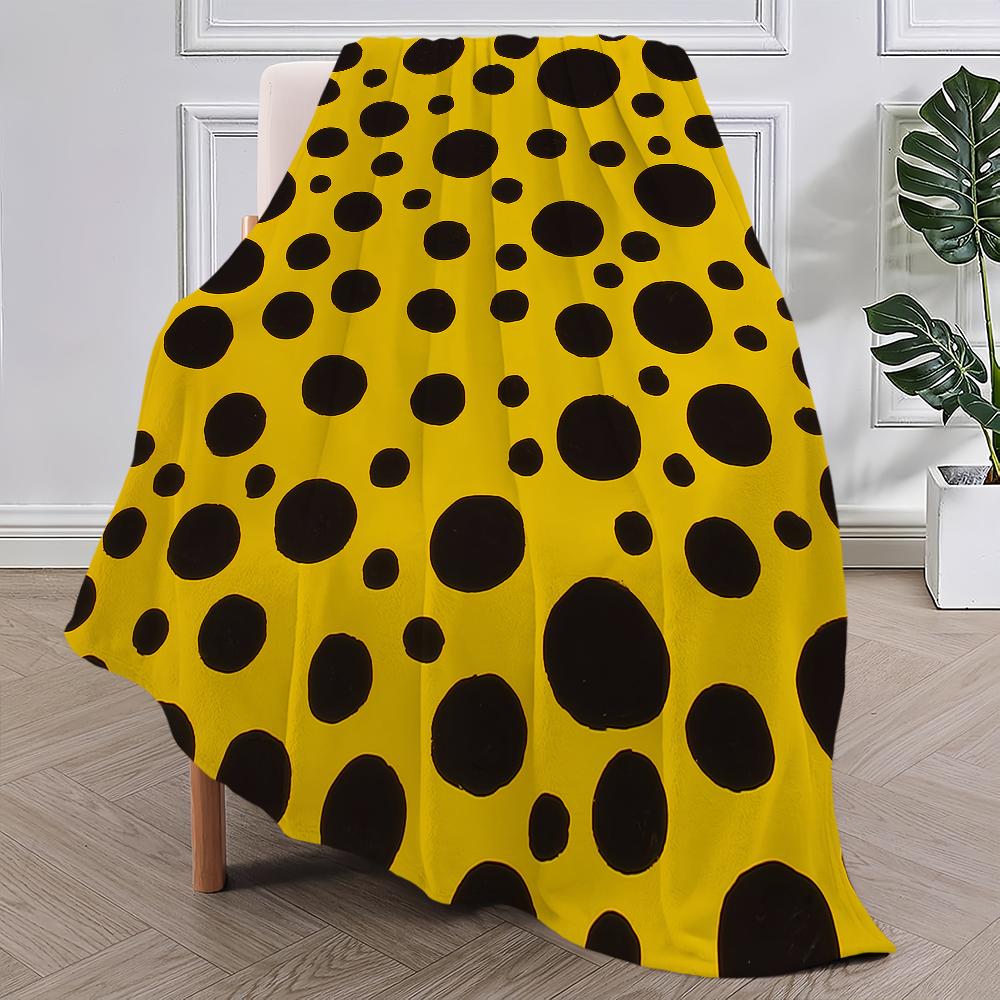 Kunst Mode Muster Decke Plüsch Nickerchen Sofa Teppich für Wohnzimmer Y-Yayoi-K-Kusama Zimmer Büro Schlafzimmer Geburtstag Zuhause Reise Kind Geschenke