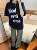 100% American Cool Letter Women's Summer Short Sleeve T-shirt - Trendy Loose Casual Top
