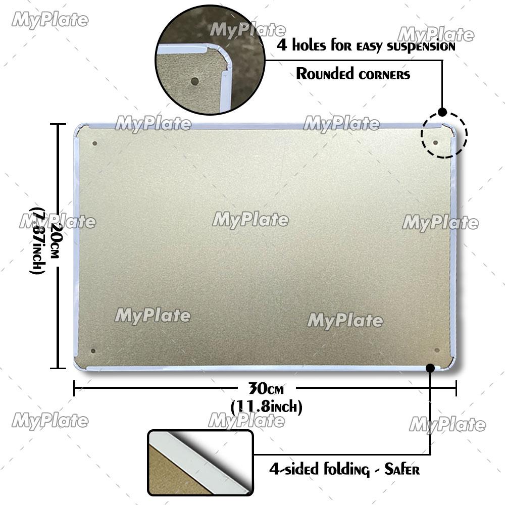 Kitchen Vintage Tin Sign Metal Sign Decorative Plaque Wall Decor Man Cave Club Decoration