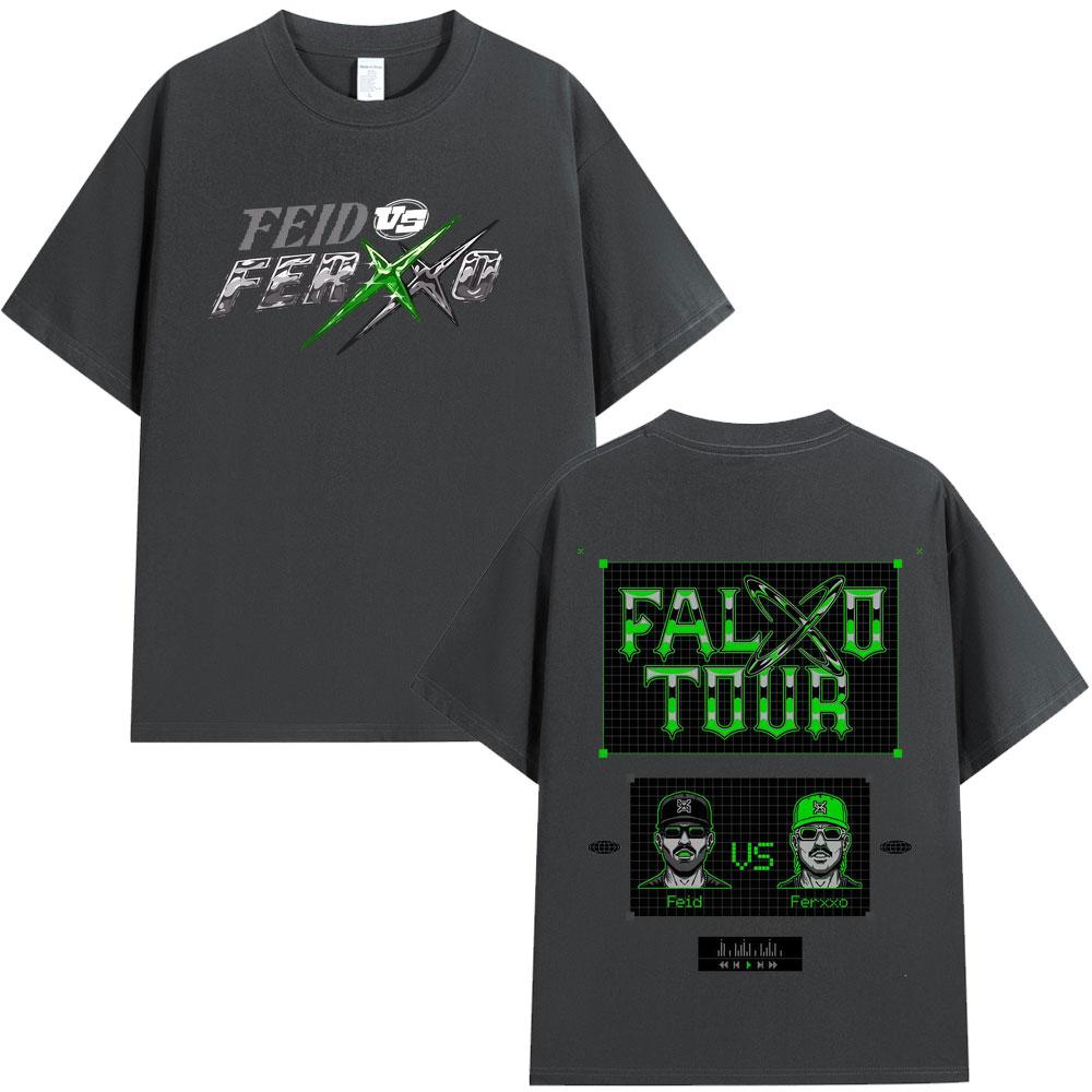 Rapper Feid Ferxxo Tour 2026 Merch Tshirt Mens Women Fashion Hip Hop Tshirts Cotton Casual Short Sleeve T Shirts Fan Gifts Top