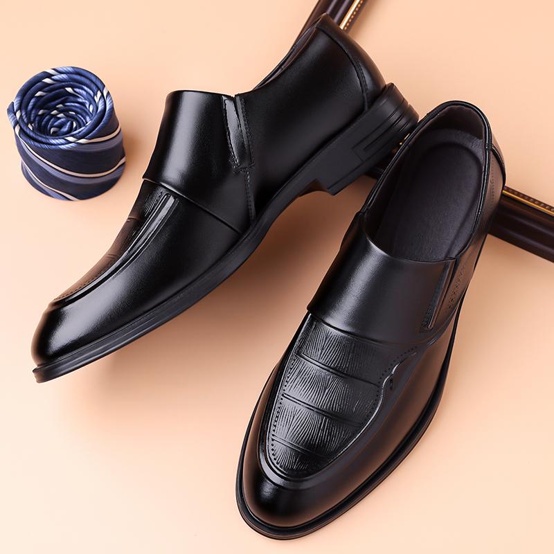 Fashion Classic Men Oxford Shoes Casual Leather Shoes Business Slip-On Men Flats Handmade Driving Shoes Leisure Walk Man Loafer