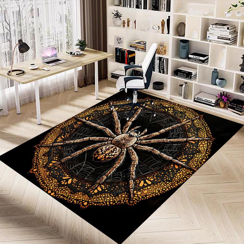 1PC Spider Web Pattern Extra Large Non Slip Floor carpet, Office, family, bedroom Large Area Rug Indoor Rugs, Vibrant Colors