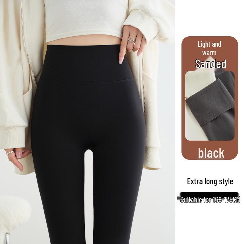 Plus-Size Fleece-Lined Shark Pants: High-Waisted, Thick, and Warm Yoga Leggings for Autumn/Winter 2025