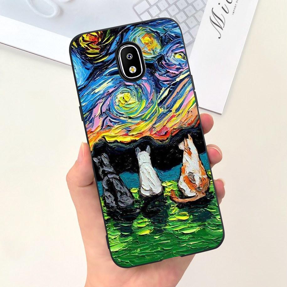 For Samsung Galaxy J7 J5 J3 2017 Case SM-J330F J530F J730F TPU Cover Fashion Pattern Soft Funda on Samsung J7 Pro 2017 Protector