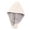Towel Bath Hats with Button Fast Drying Hair Towel Microfiber Hair Drying Cap  Women