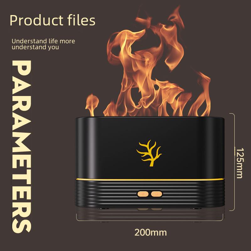 Colorful Flame Aromatherapy Machine: Essential Oil Diffuser & Humidifier