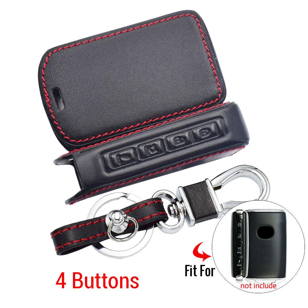 Leather Car Key Cover Bag For Mazda 3 6 CX-3 CX-5 CX-9 CX-30 CX-60 MX-5 MX-30 Miata 2023 Remote Fobs Shell Case Auto Accessories